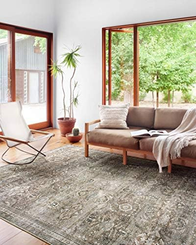 Loloi II Layla LAY-13 Printed Antique / Moss Oriental Area Rug 2'-0" x 5'-0" | Amazon (US)