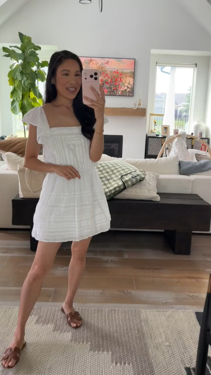 100% cotton skort mini dress that is perfect for the summer and looks so pretty on! Built in shorts, flutter sleeves, and quality is great. On sale for $70 plus extra 15% off!

#LTKSaleAlert #LTKSeasonal #LTKootd