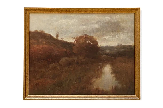 Vintage Framed Canvas Art // Framed Vintage Print // Vintage - Etsy | Etsy (US)