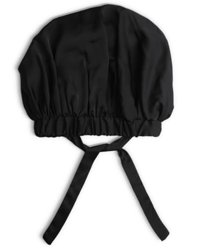 Kitsch XL Satin Bonnet for Sleeping - Jumbo Satin Silk Hair Bonnet for Women | Ultimate Sleep Protection and Comfort | Silky Smooth Satin Hair Wrap | Wake Up with Beautifully Styled Hair - Black | Amazon (US)