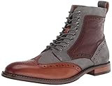 STACY ADAMS mens Finnegan Wingtip Lace-up Fashion Boot, Cognac Multi, 11.5 US | Amazon (US)