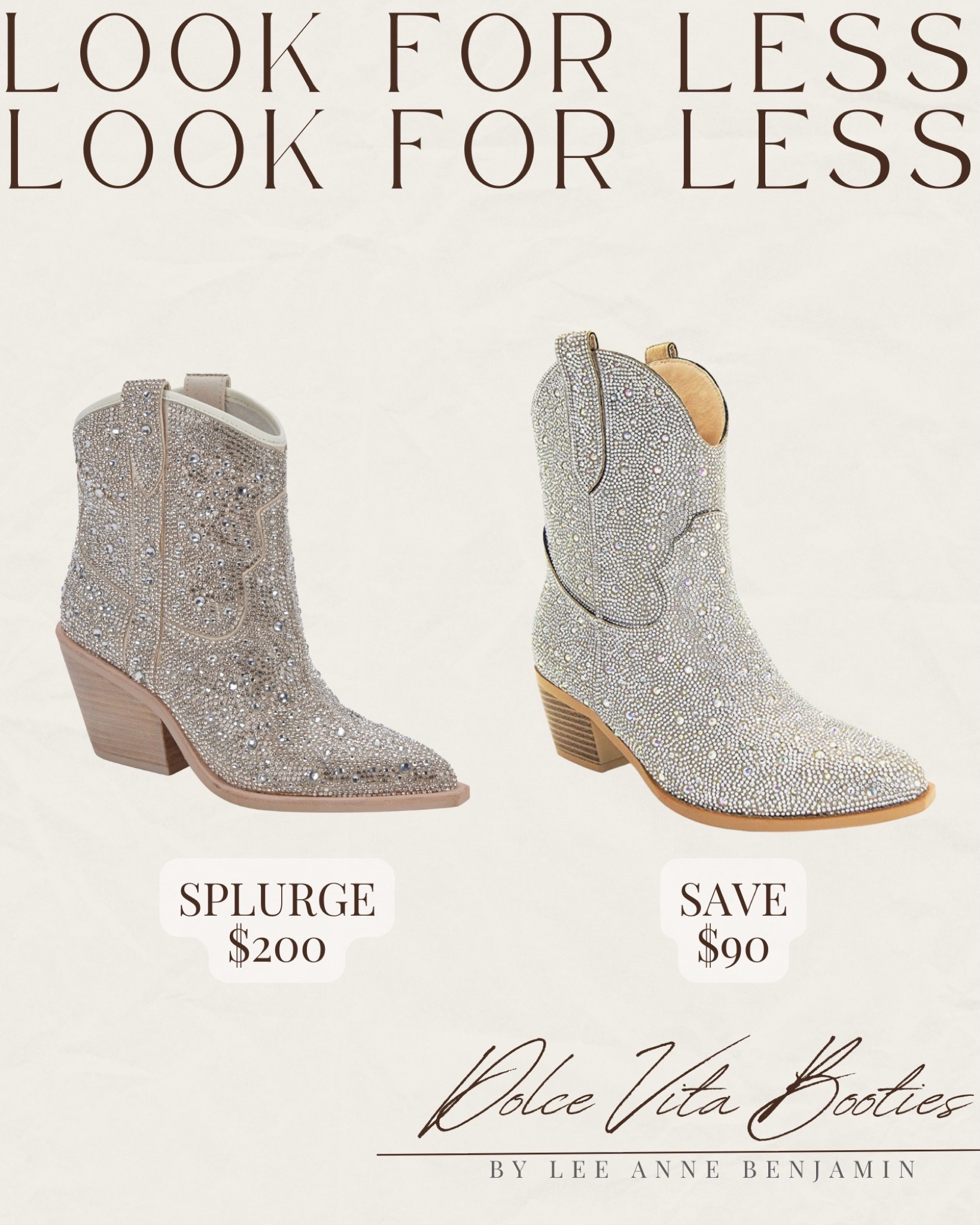 Look for less rhinestone booties from Amazon! #founditonamazon 

Lee Anne Benjamin 🤍

#LTKunder100 #LTKstyletip #LTKshoecrush
