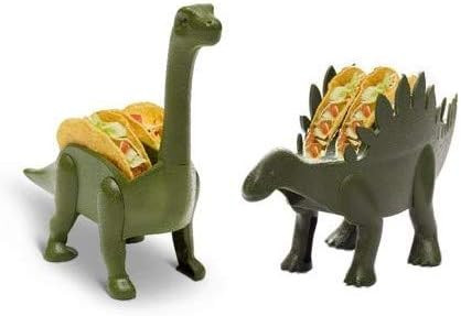 Kid at Heart Crafts Dinosaur Food Holder - Stegosaurus & Brontosaurus - Dino Taco Holder- Fun Kitche | Amazon (US)