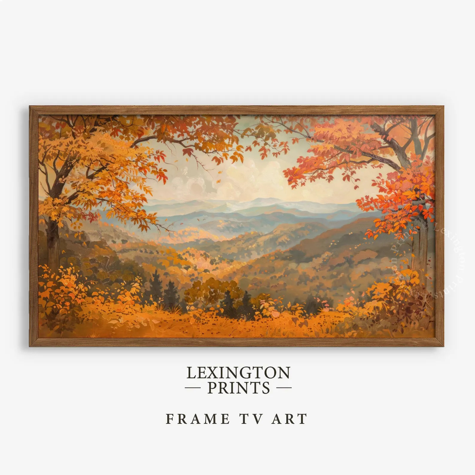 Fall Forest Landscape TV Art Fall TV Art, Samsung Frame TV Art, Autumn Tv Art Vintage Fall Home D... | Etsy (US)