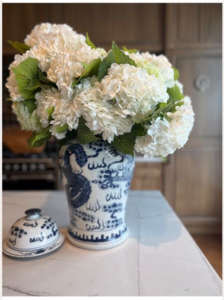 These faux hydrangea stems look so realistic 😍 save 15% on your order with code: thedecordiet

Faux White hydrangeas, artificial hydrangeas, fake flowers, blue and white ginger jars home decor soring decor 

#LTKhome #LTKsalealert #LTKstyletip