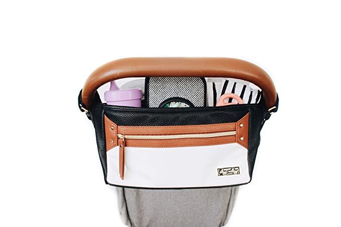 Itzy Ritzy Adjustable Stroller Caddy – Stroller Organizer Featuring Two Built-in Pockets, Front... | Amazon (US)