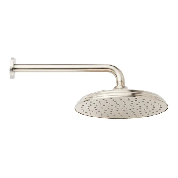 449571 Signature Hardware 10" Traditional Round Rainfall Shower Head with 18" Extended Shower Arm | Wayfair North America
