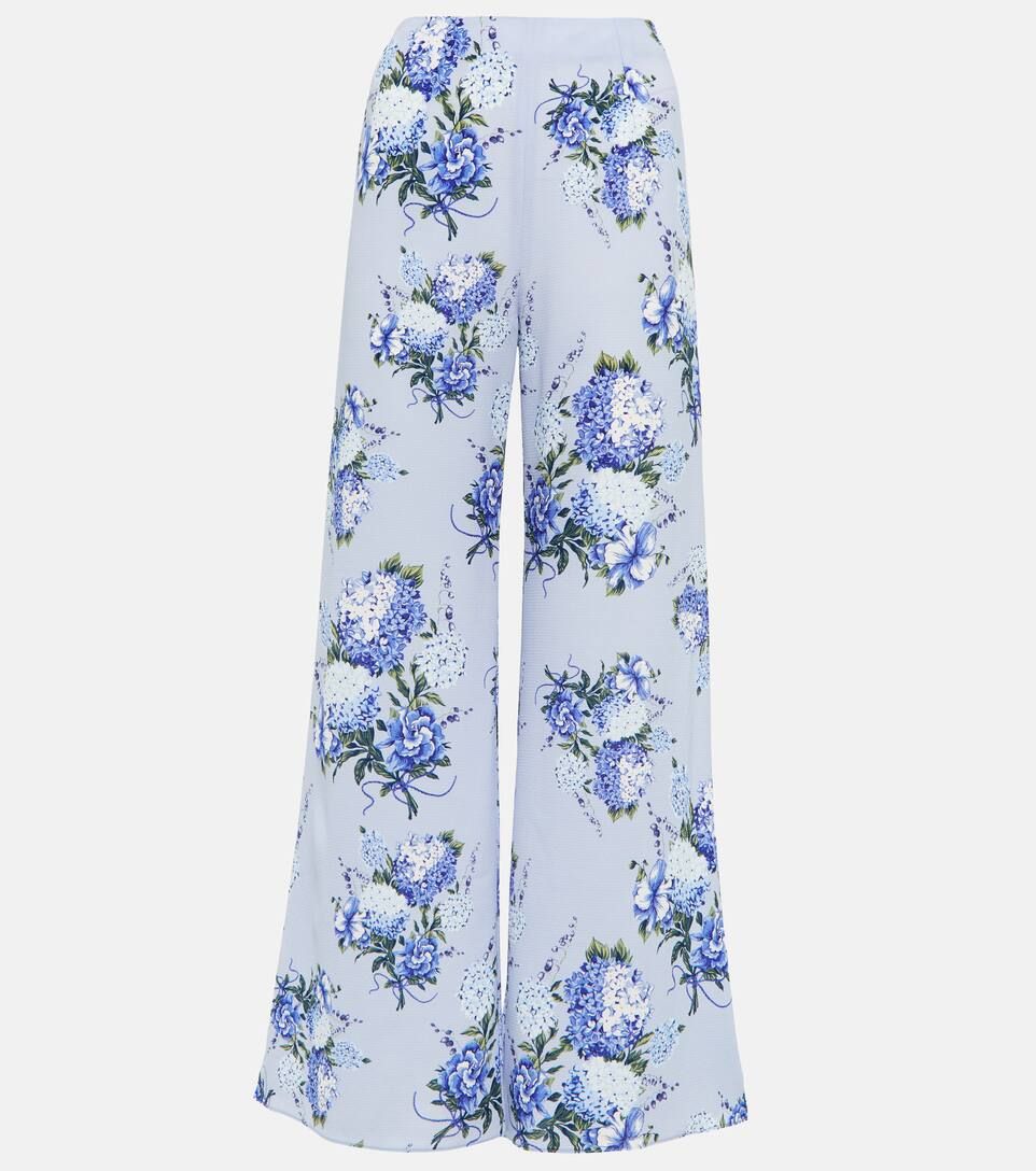 Hullinie floral crêpe georgette pants | Mytheresa (US/CA)