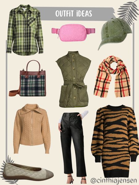 Fall outfit ideas. 

Sweater weather. Fall attire. Winter outfit. Fall outfit. Cold season. Gold boots. Gold heels. Heels. Chic style. Fashion. Walmart. Walmart find. Walmart wedding. Walmart fall. Walmart style. Walmart fashion. Scarf. Tote bags. Travel outfit. Travel fashion. Plaid shirt. Vest. Pink. Barbie outfit. Pants. 

#LTKover40 #LTKSale #LTKstyletip