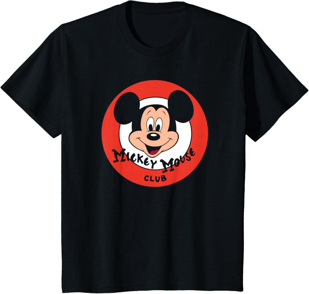 Disney Mickey And Friends Retro Classic Mickey Mouse Club T-Shirt | Amazon (US)