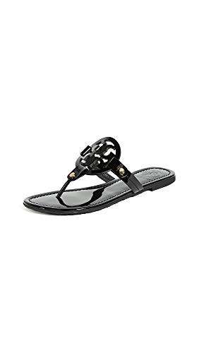 Tory Burch Women's Miller Patent Thong Sandal, Perfect Black Patent, 5.5 Medium US | Amazon (US)