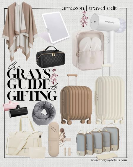 Amazon travel edit 

Luggage, neutral, bag, neck pillow, travel essentials, steamer, gifts for her, mirror 

#LTKtravel #LTKitbag #LTKGiftGuide