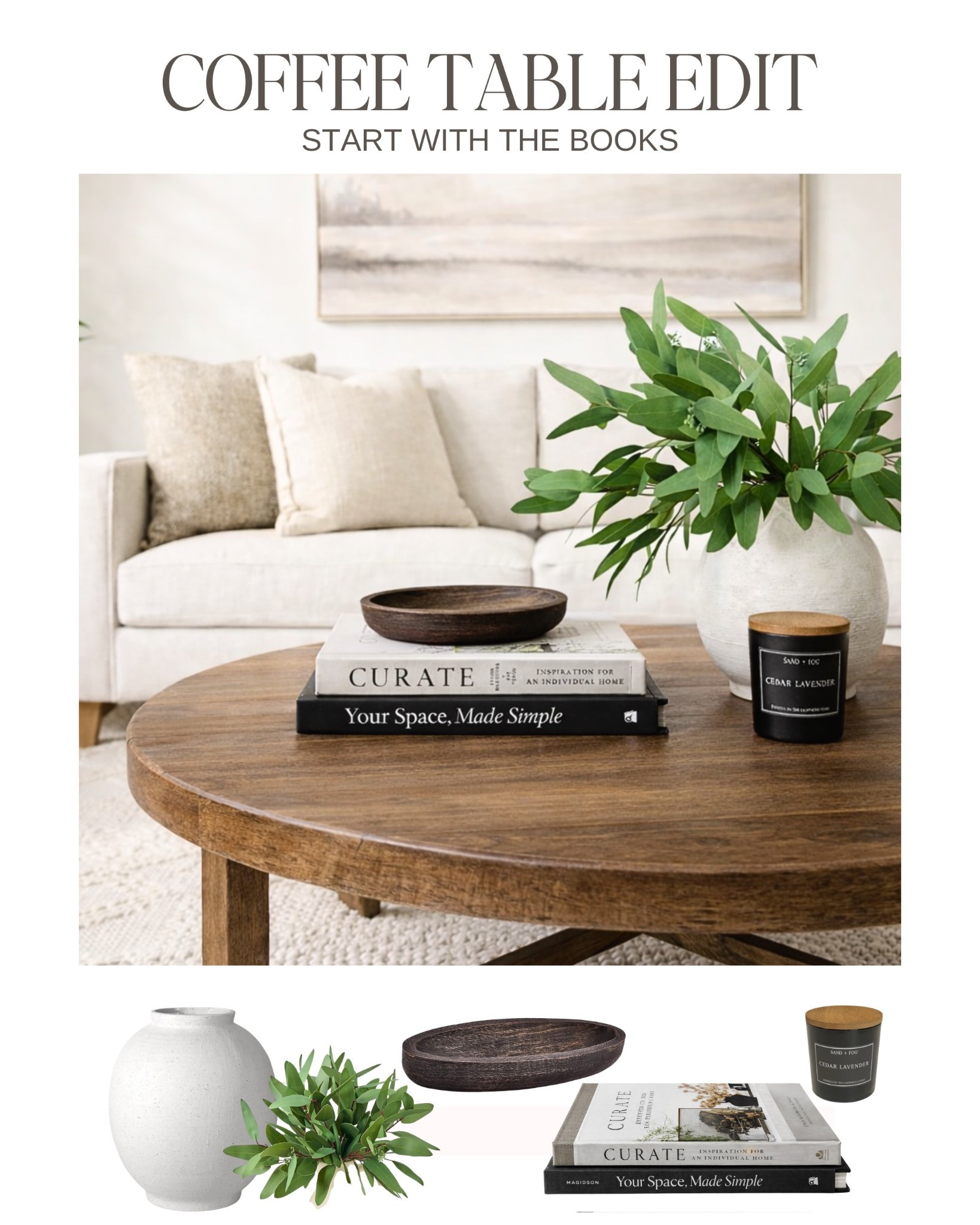 Start with the books🤍
These are our go-to pieces we use on repeat in staging. Everything linked.

#LTKSeasonal #LTKHome #LTKSaleAlert