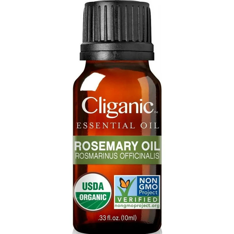 Cliganic Organic Rosemary Essential Oil, 100% Pure Natural, for Hair, Skin, Aromatherapy | Non-GM... | Walmart (US)