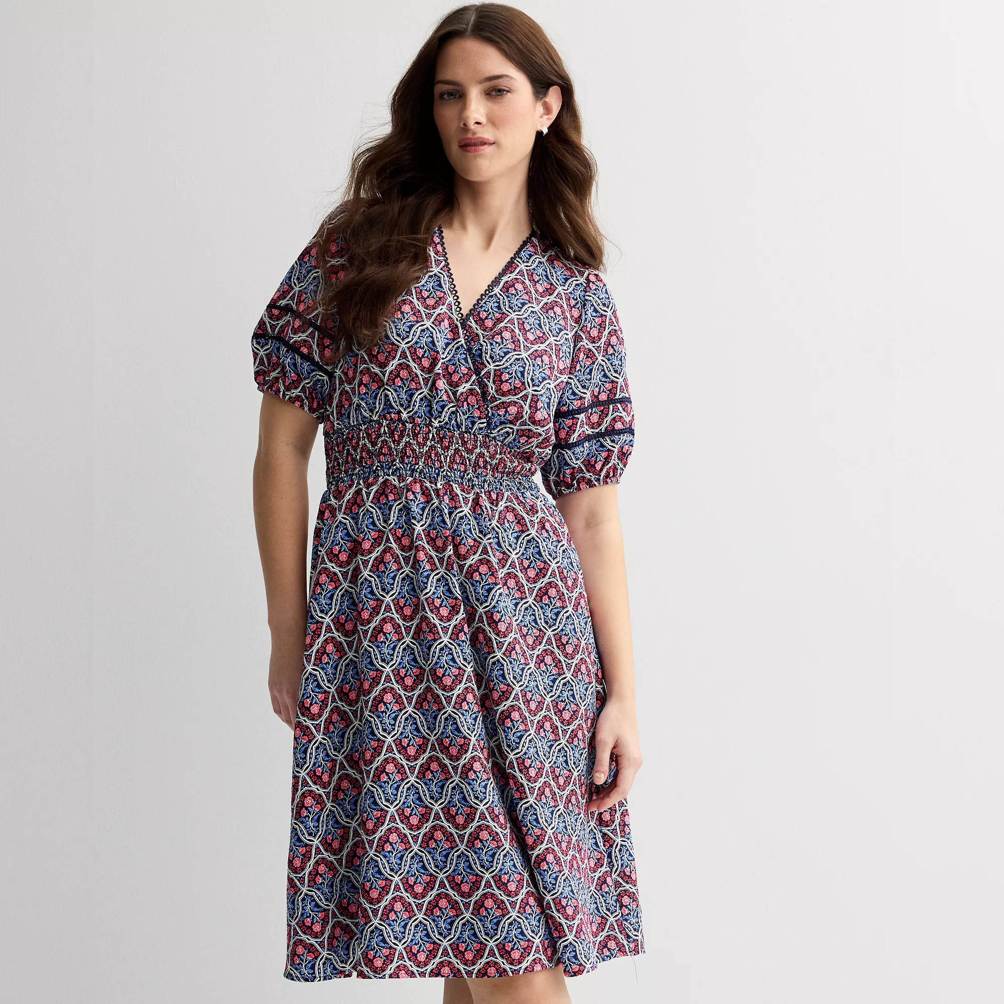 Women's Draper James Short Sleeve Smocked Waist Dress | Kohl's