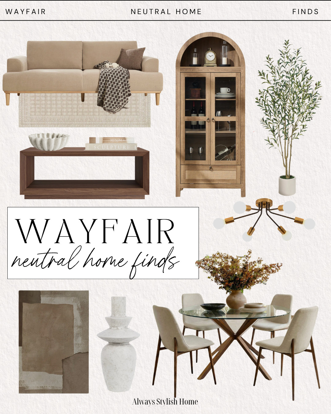 Wayfair neutral home finds. Wayfair home finds that make it easy to refresh your home with small changes that make a big impact. Perfect if you love affordable home upgrades, neutral decor, and modern classic style. Wayfair high end furniture for less! Designer inspired furniture finds at Wayfair. #wayfairfinds #wayfairhome #homeupgrades #affordablehomedecor #neutralhomestyle #modernclassicdecor #homeinspo #wayfairdecor #simplehomestyle 

 #LTKSeasonal #LTKHome