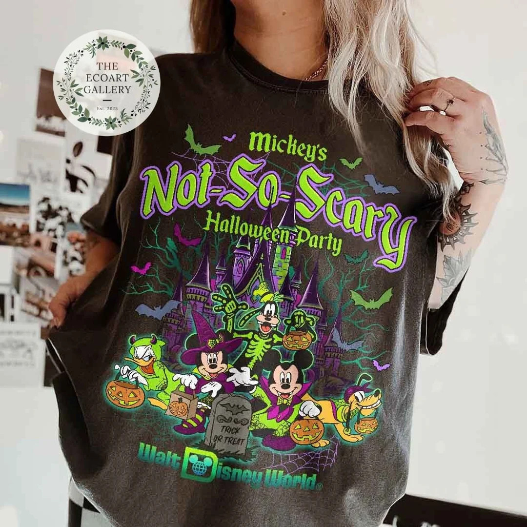 Mickey's Not so Scary Halloween Party 2024 Shirt, Mickey & Friends New Outfit 2024 Halloween Shir... | Etsy (US)