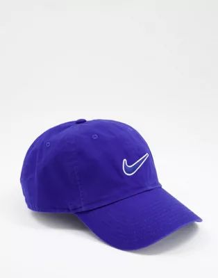 Nike H86 Swoosh washed cap in blue | ASOS (Global)