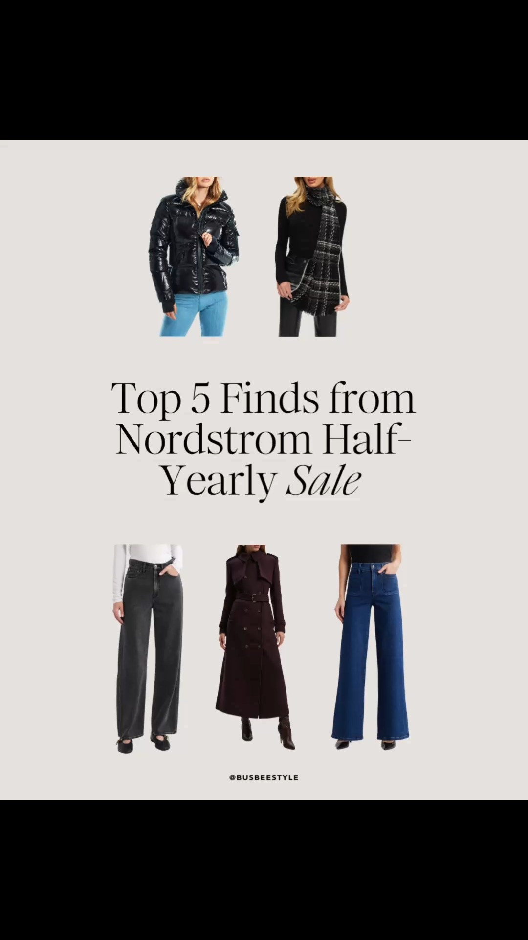 My top five Nordstrom Half-Yearly Sale finds. Including the SAM. NEW YORK black puffer I love (even for skiing), two of my favorite jeans that also happen to be Busbee best-sellers, and a stunning petite wool maxi coat. 

These are the real standouts—beautiful, high quality, and worth grabbing while they’re marked down.

#LTKHoliday #LTKOver40 #LTKSaleAlert