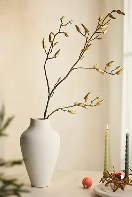 Faux Gold Magnolia Spray | Terrain