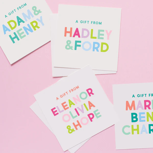 Colorful Names Stickers | Joy Creative Shop