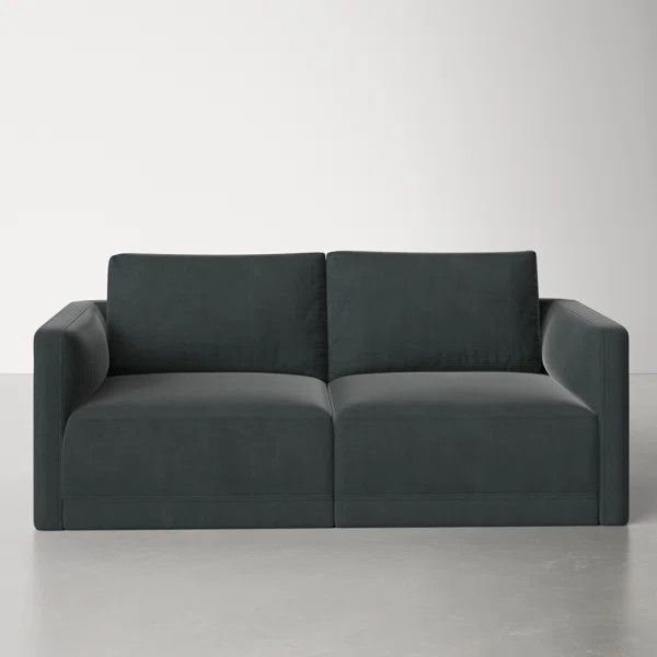 Deirdre 74'' Velvet Loveseat | Wayfair North America