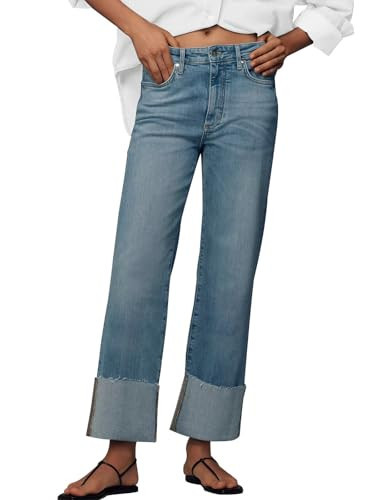 KUNMI Jeans for Women Wide Leg Baggy High Waist Boyfriends Straight Leg Stretchy Denim Pants Trendy Fall 2025 | Amazon (US)