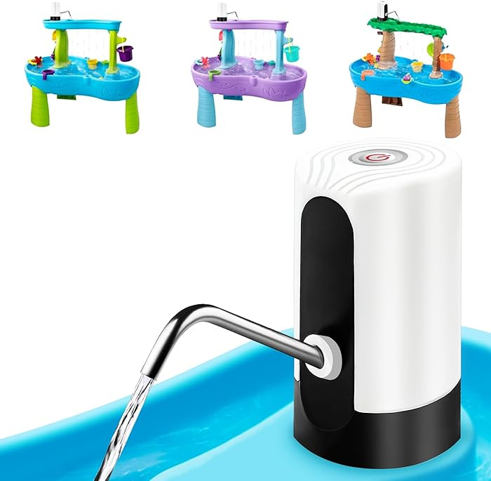 Water Table Pump, Portability Electric Water Pump with USB Data Cable,White Automatic Drinking Wa... | Amazon (US)