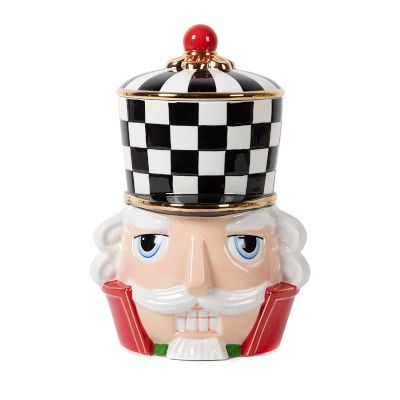 Mackenzie Childs Buckingham Nutcracker Canister | Williams-Sonoma