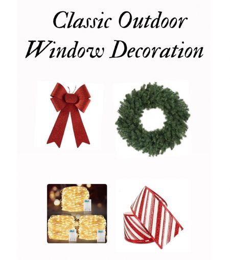Easiest way to add outdoor window wreaths without spending a ton of money.  You only need these for items for a beautiful lit wreath.

#LTKHoliday #LTKSeasonal #LTKhome