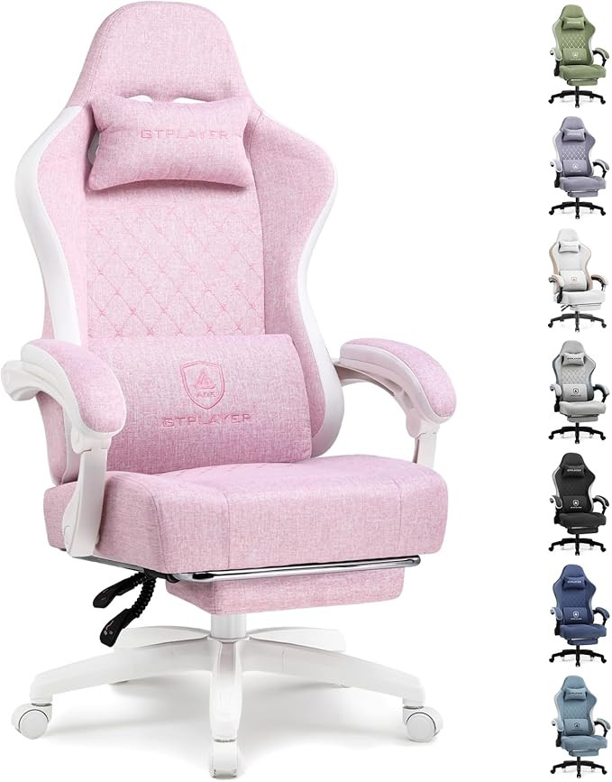 GTPLAYER Gaming Chair, Computer Office Chair with Pocket Spring Cushion, Linkage Armrests and Foo... | Amazon (US)