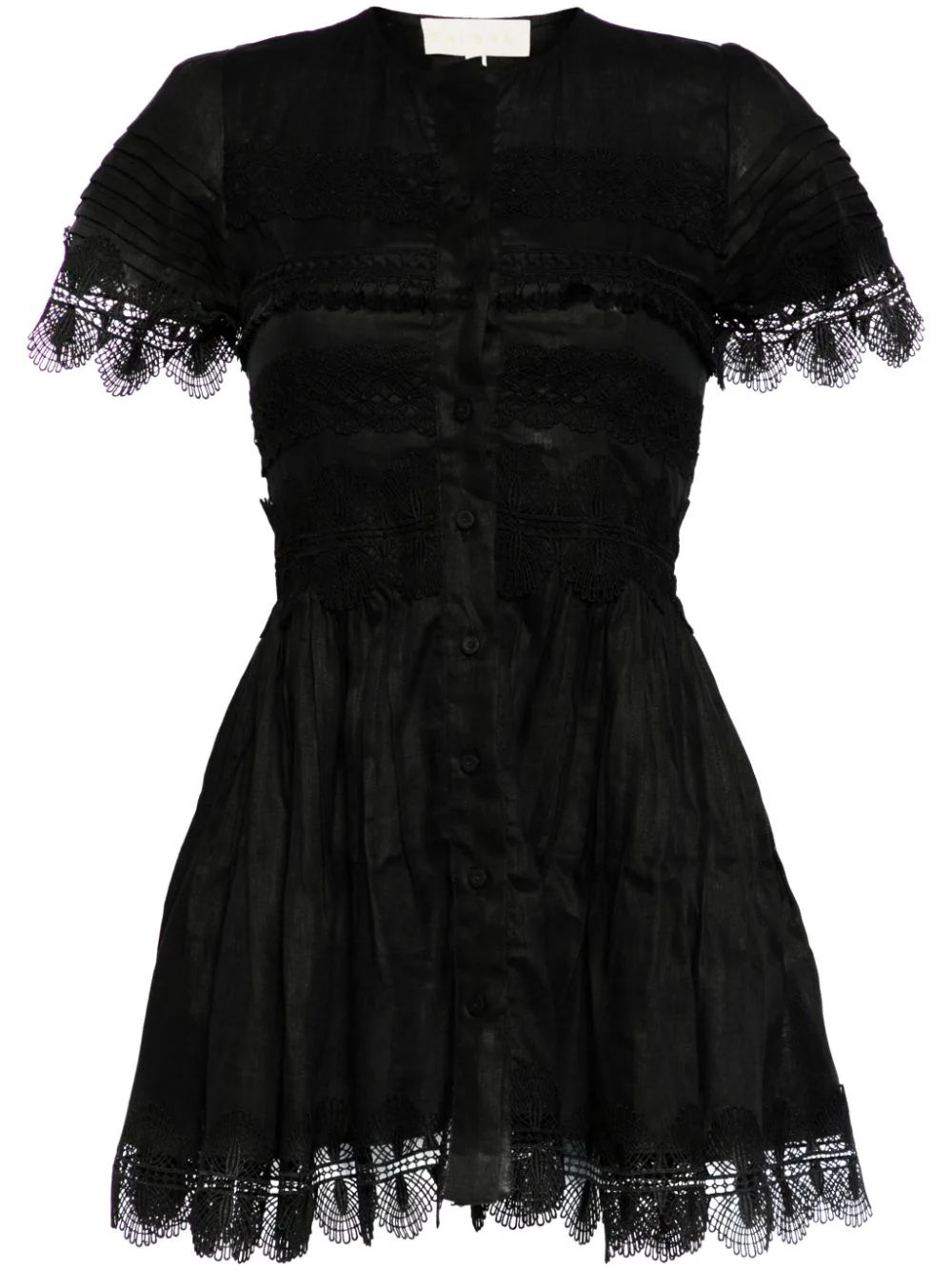 Violetta short-sleeve linen minidress | Farfetch Global