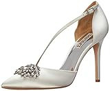 Badgley Mischka Women's Palma Pump, White Satin, 9.5 M US | Amazon (US)