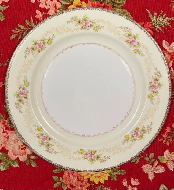 Vintage F&B Floral Dinner Plates(8) | Etsy (US)