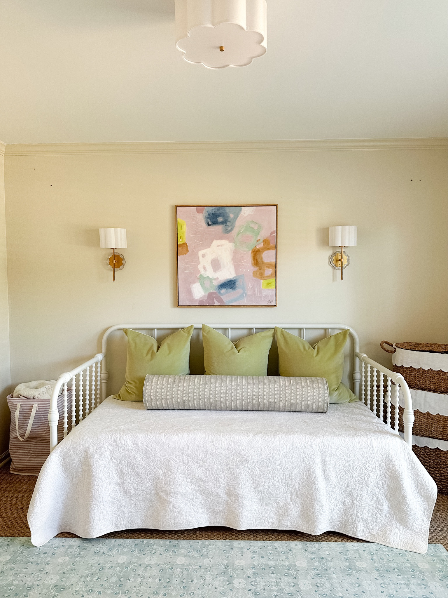 Amazon white spindle day bed on sale! 39% off 💥 linked everything we used to design and style this area of our big girl playroom here! 

#LTKsalealert #LTKhome