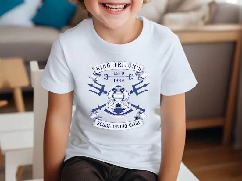 King Triton Scuba Diving Club Youth T-shirt, Disney Family Shirt - Etsy | Etsy (Global)