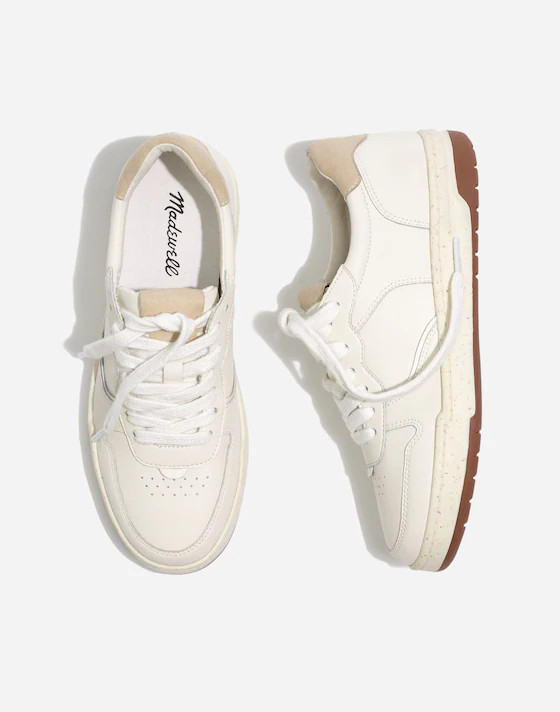 Court Sneakers in White Leather | Madewell