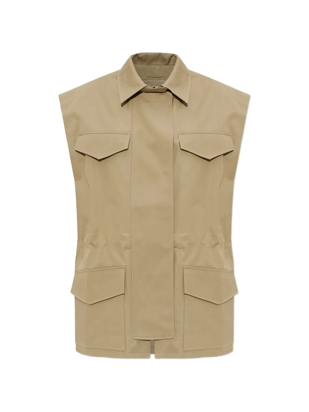 front-pocket sleeveless jacket | Farfetch Global