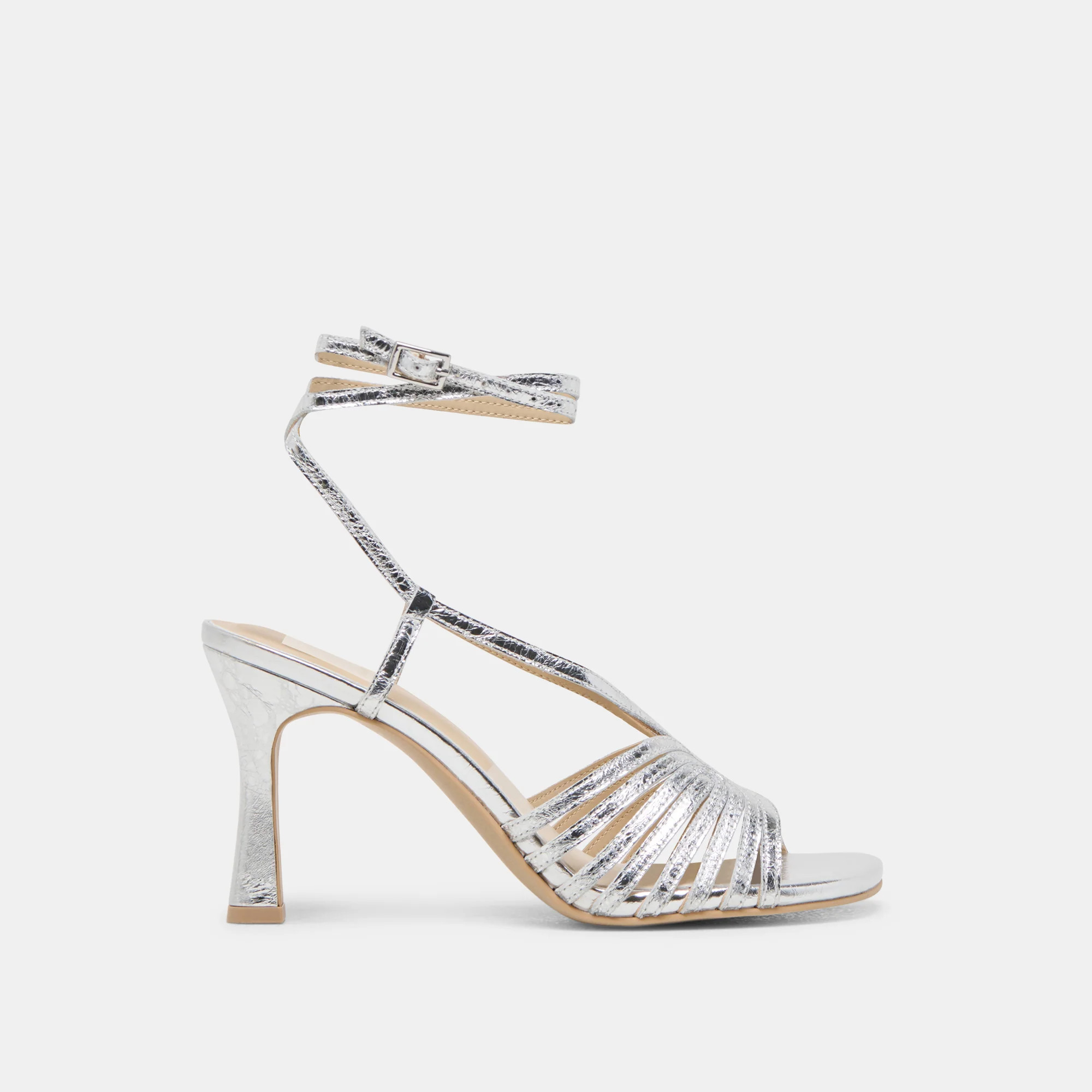Nivana Silver Distressed Leather Heels | Dolce Vita | DolceVita.com