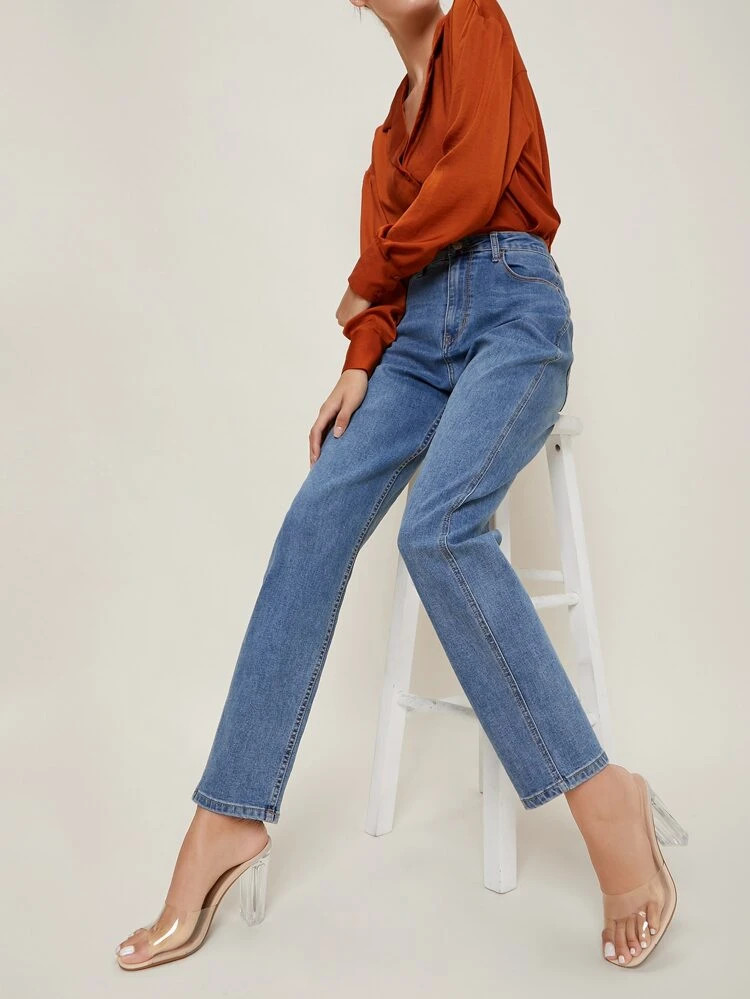 Transparent Vamp Slip-On High Block Heels | SHEIN