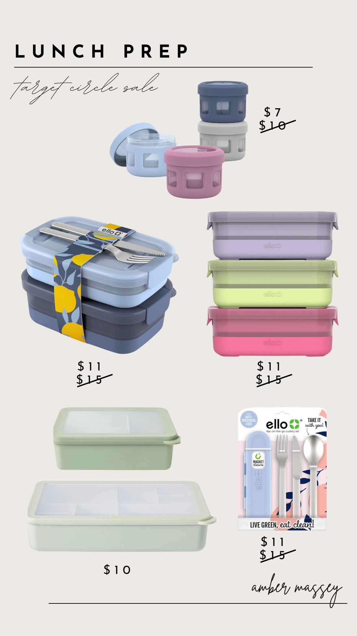 Target has so many great lunch prep and bento box options, I linked some of them for you!

Target circle sale, target circle week, bento box, meal prep, kids lunch, lunch boxes, Tupperware, target school, target kids 

#LTKsalealert #LTKxTarget #LTKhome