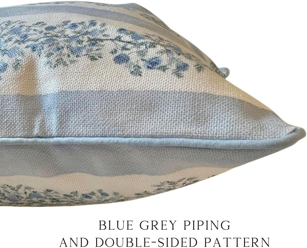 Throw Pillow for Home Juliet Off-White Blue Floral Pillow Cover Grandmillennial Pillow Cover 26"x... | Amazon (US)