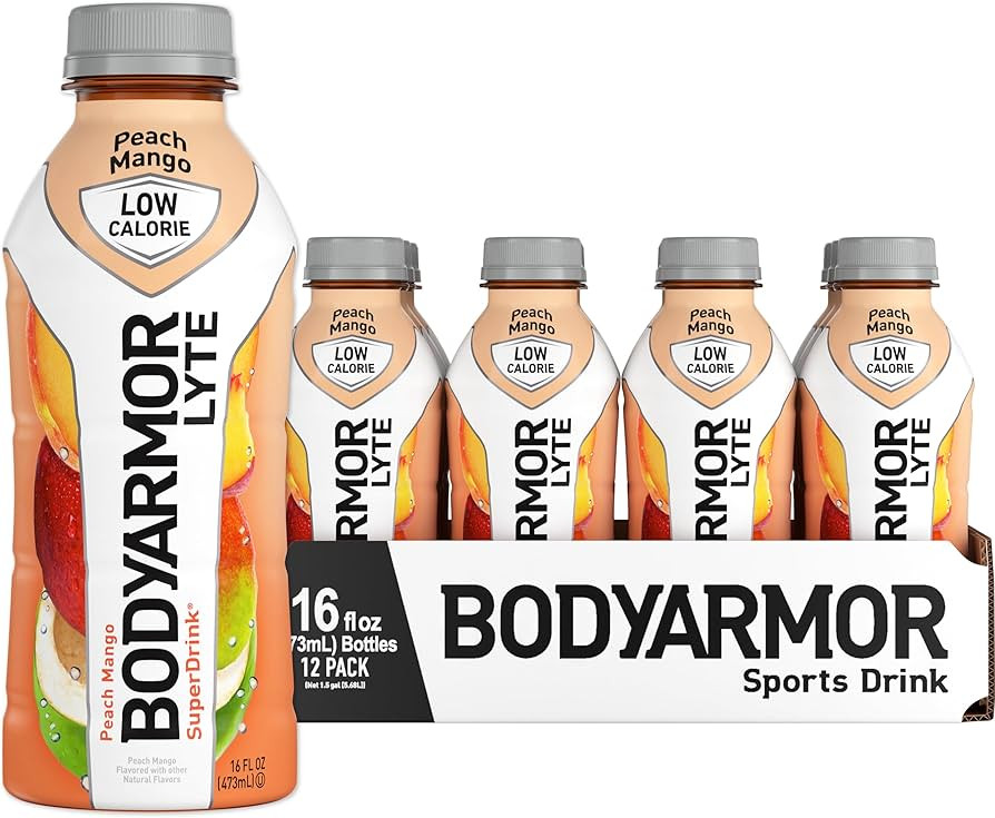 BODYARMOR LYTE Sports Drink Low-Calorie Sports Beverage, Peach Mango, Coconut Water Hydration, Na... | Amazon (US)