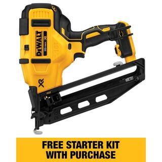 DEWALT 20-Volt MAX XR Lithium-Ion Cordless 16-Gauge Angled Finish Nailer (Tool-Only) DCN660B | The Home Depot