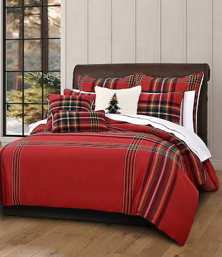 Holiday Andrew Plaid Collection Duvet Cover Mini Set | Dillard's