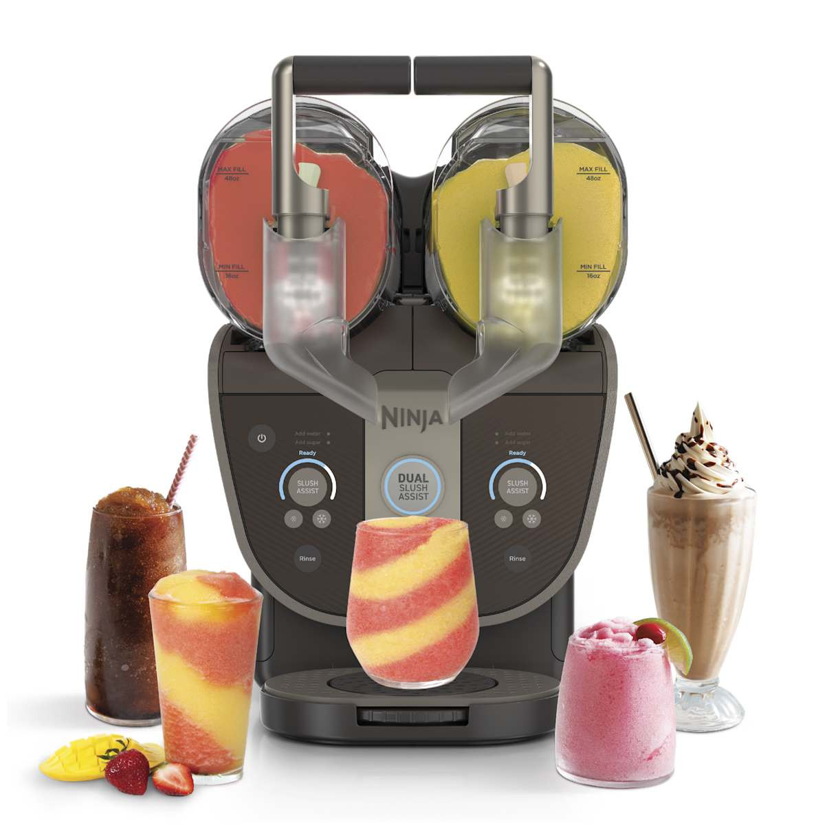 Ninja SLUSHi Twist Slushie Machine in Taupe, 10& Servings in Taupe | FS701BR | SharkNinja | SharkNinja