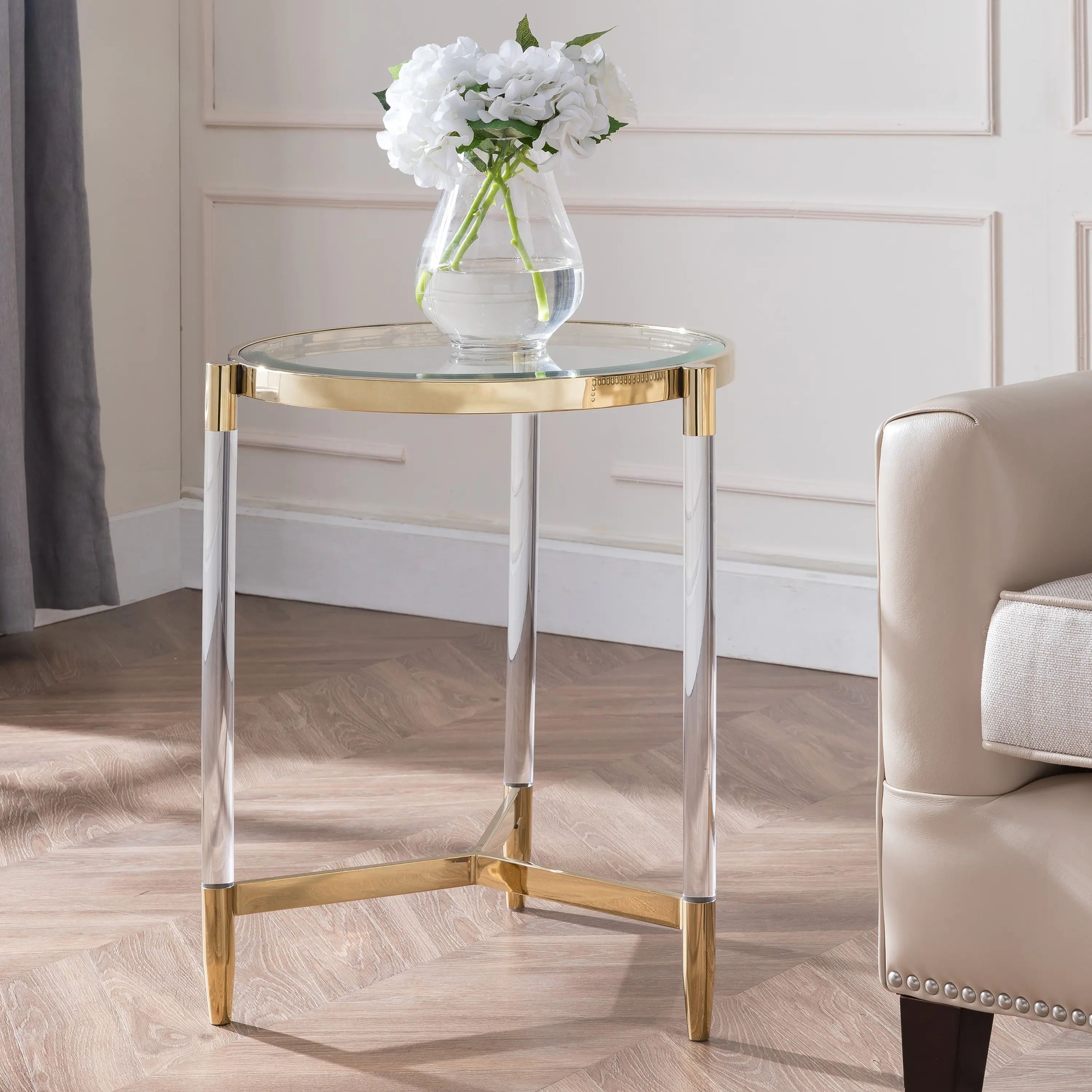 Silver Orchid Henderson Acrylic End Table | Bed Bath & Beyond