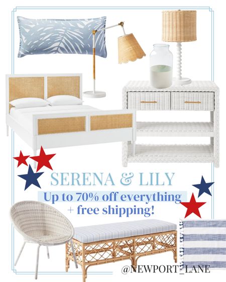 Save up to 70% off plus get free shipping on clearance from Serena and Lily during their Memorial Weekend sales! Save on lighting, nightstands, bed frames, benches, rugs, lamps, chandeliers and pillow covers! 

#LTKsalealert #LTKhome #LTKfindsunder100