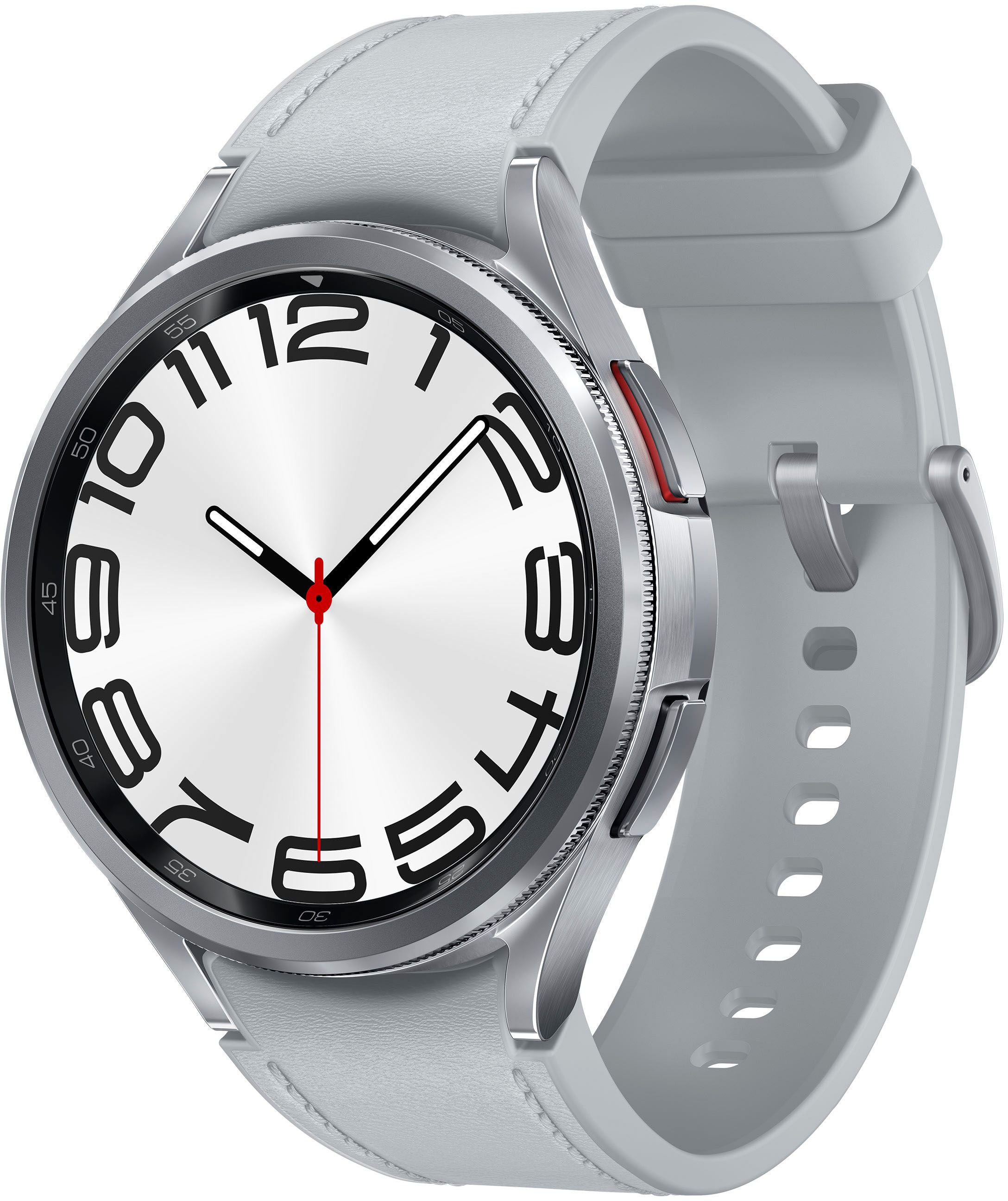 Samsung Galaxy Watch6 Classic Stainless Steel Smartwatch 47mm BT Silver SM-R960NZSAXAA - Best Buy | Best Buy U.S.