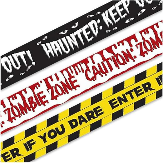 Babigo Halloween Caution Tape, Zombie Posters Pack, Fright Tape Bundle for Zombie Party or Hallow... | Amazon (US)